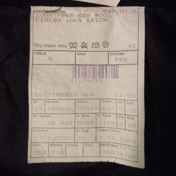 Giorgio Armani virgin wool draped skirt sz 8 *N - Picture 5 of 10